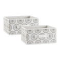 thumbnail image 1 of DII Nonwoven Polyester Bin Starburst Gray Square Medium 11x11x5.5 Set/2, 1 of 2