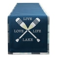 thumbnail image 1 of DII Oars Live Love Lake Table Runner 13x90, 1 of 3