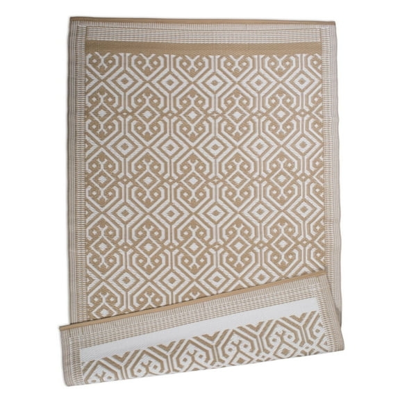 DII Taupe Morrocan Outdoor Rug