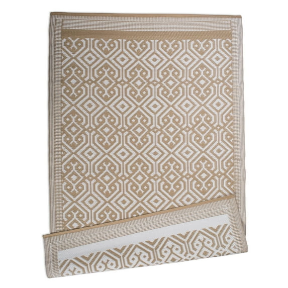 DII Taupe Morrocan Outdoor Rug