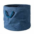 thumbnail image 1 of DII Round Modern Polyester Medium Storage Bin in Variegated Blue, 1 of 8