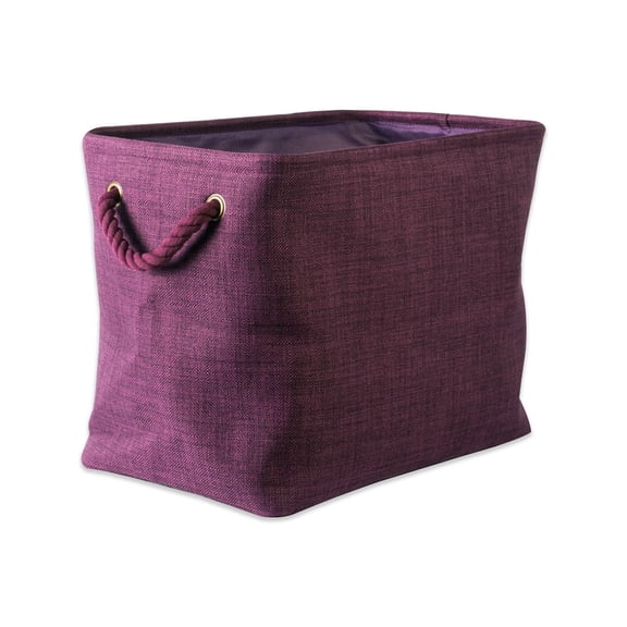 DII Polyester Bin Variegated Eggplant Rectangle Small