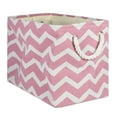 thumbnail image 1 of DII Polyester Bin Chevron Rose Rectangle Medium 16x10x12, 1 of 4