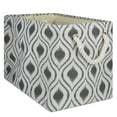 thumbnail image 1 of DII Polyester Medium Storage Bin - Ikat Pattern - 16x10x12", Mineral, 1 of 4