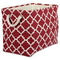 thumbnail image 1 of DII Polyester Bin Lattice Rust Rectangle Small, 1 of 4