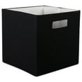 thumbnail image 1 of DII Polyester Cube Solid Black Square 11x11x11, 1 of 4