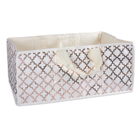 DII Polyester Storage Lattice Bronze Rectangle All Purpose