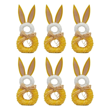 DII Rabbit Napkin Rings (Set of 6)
