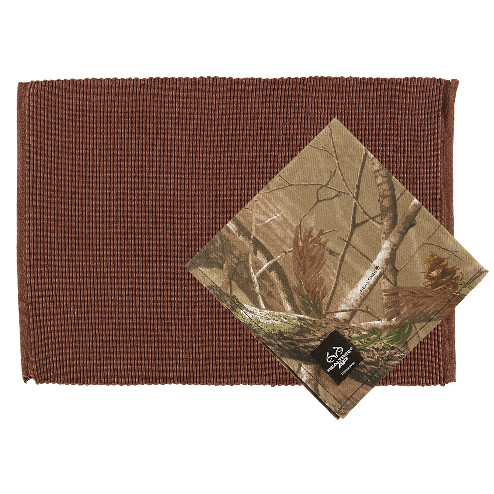 DII Realtree Napkin & Ribbed Placemat Set, 2 Piece - Walmart.com