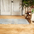 thumbnail image 1 of DII Reversible Indoor/Outdoor Ikat Woven Rug, 3x6', Blue, 1 of 5