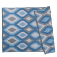 thumbnail image 1 of DII 4x6' Modern Style Plastic Ikat Outdoor Rug in Blue Finish, 1 of 6