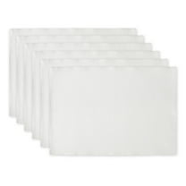 DII Ribbed Solid Placemat Set/6