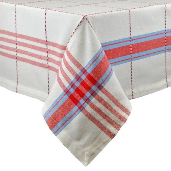 DII Rise & Shine Coopeville Plaid Kitchen Tablecloth, 60"x84", 100% Cotton, Multiple Sizes