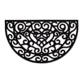 thumbnail image 1 of DII Rubber Doormats Collection All Weather, 18x30", Heart Scroll, 1 of 3