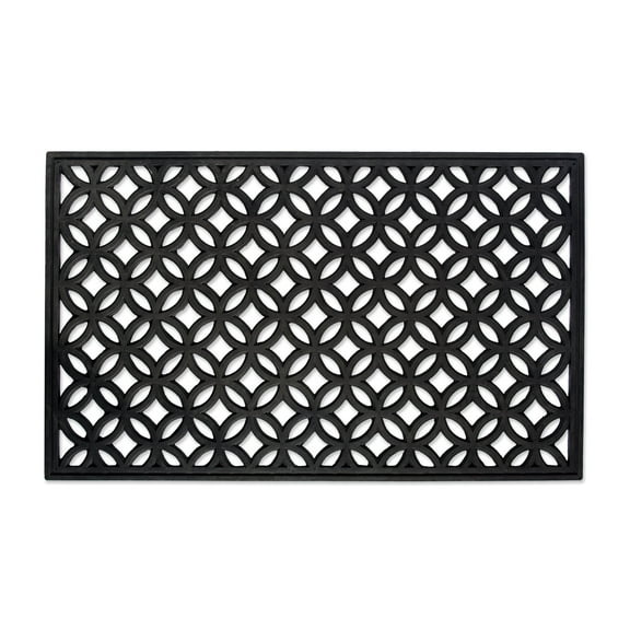 DII Rubber Doormats Collection All Weather, 18x30", Lattice