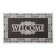 thumbnail image 1 of DII Rubber Doormats Collection All Weather, 18x30", Silver Welcome Scroll, 1 of 2