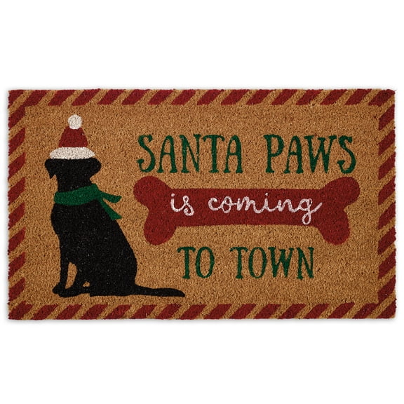 DII Santa Paws Doormat, 18x30"