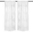 thumbnail image 1 of DII White Lace Circle Window Curtain (Set of 2), 1 of 5