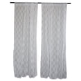 thumbnail image 1 of DII White Lace Lattice Window Curtain (Set of 2), 1 of 5
