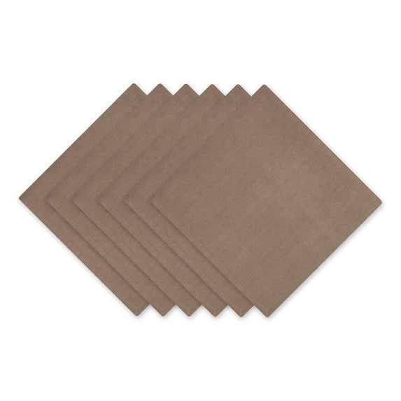 DII Solid Cotton 20x20" Napkin Set/6