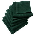 thumbnail image 1 of Solid Dark Green Windowpane Terry Dishcloth (Set of 6), 1 of 5