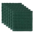 thumbnail image 1 of Solid Dark Green Windowpane Terry Dishcloth (Set of 6), 1 of 5