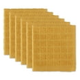 thumbnail image 1 of DII Solid Honey Gold Windowpane CottonTerry Dishcloth 6 Piece 12x12, 1 of 3