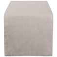 thumbnail image 1 of DII Stone Brown Solid Chambray Table Runner, 108"x14", 100% Cotton, 1 of 8