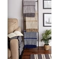 thumbnail image 1 of DII Stone Stripe Homespun Throw, 1 of 4