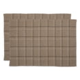 thumbnail image 1 of Contemporary Home Living Set of 2 Brown Variegated Decorative Rectangular Yarn Rug, 36", 1 of 2