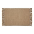 thumbnail image 1 of Contemporary Home Living 2' x 3' 2-Tone Ribbed Area Throw Rug - Brown, 1 of 3