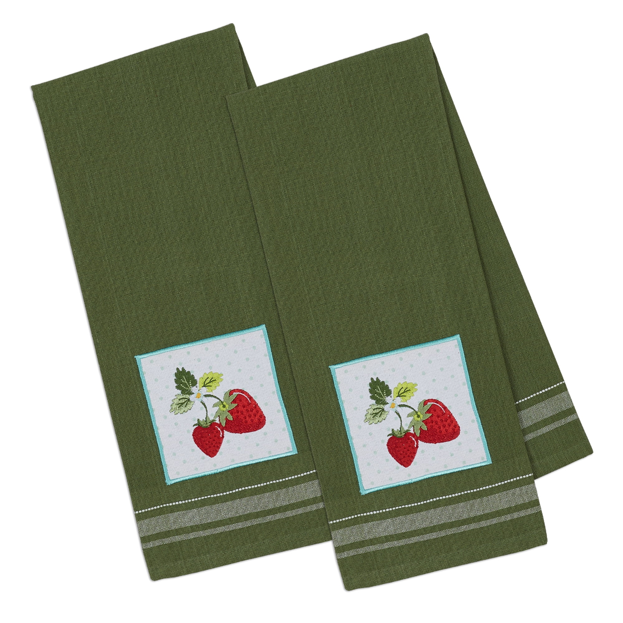 Recipe Towel, Bar Towels, Embroidered Kitchen Towel, Strawberry