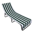 thumbnail image 1 of Hunter Green Stripe Lounge Chair Beach Towel With Top Pocket 26x82, 1 of 6