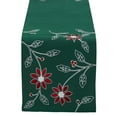 thumbnail image 1 of DII Table Runner Embroidered Poinsetta, 1 of 5