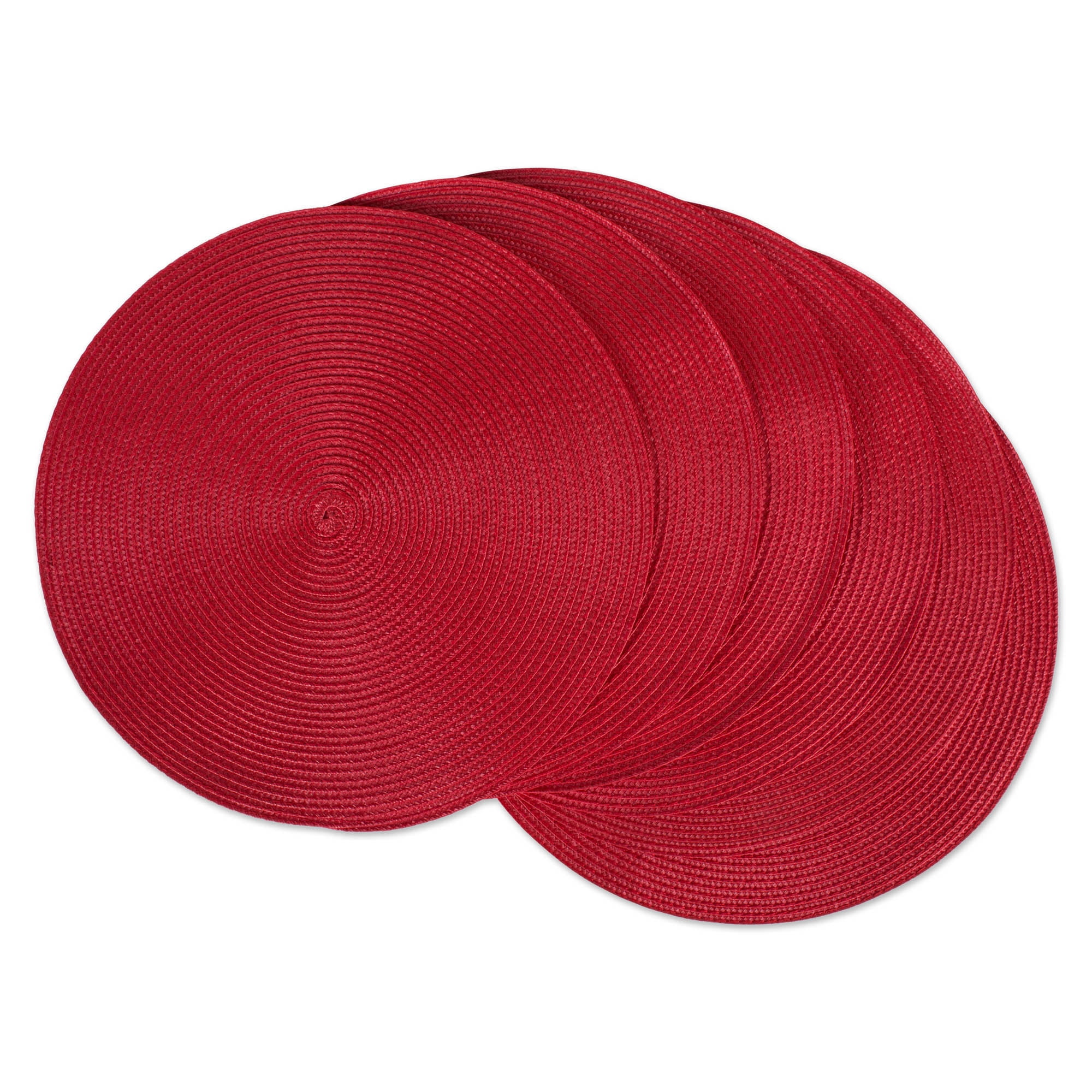 DII Solid Woven Placemat Set 6 Piece