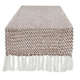 thumbnail image 1 of DII Textured Cotton Table Runner, Bark Brown, 15"W x 108"L, 1 of 3