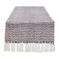 thumbnail image 1 of DII Textured Cotton Table Runner, Eggplant, 15"W x 72"L, 1 of 3
