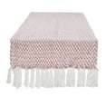 thumbnail image 1 of DII Textured Cotton Table Runner, Pale Mauve, 15"W x 72"L, 1 of 3