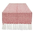 thumbnail image 1 of DII Textured Cotton Table Runner, Tango Red, 15"W x 72"L, 1 of 3