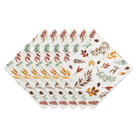 Thanksgiving Thankful Autum, Fall Leaves, Napkin Set