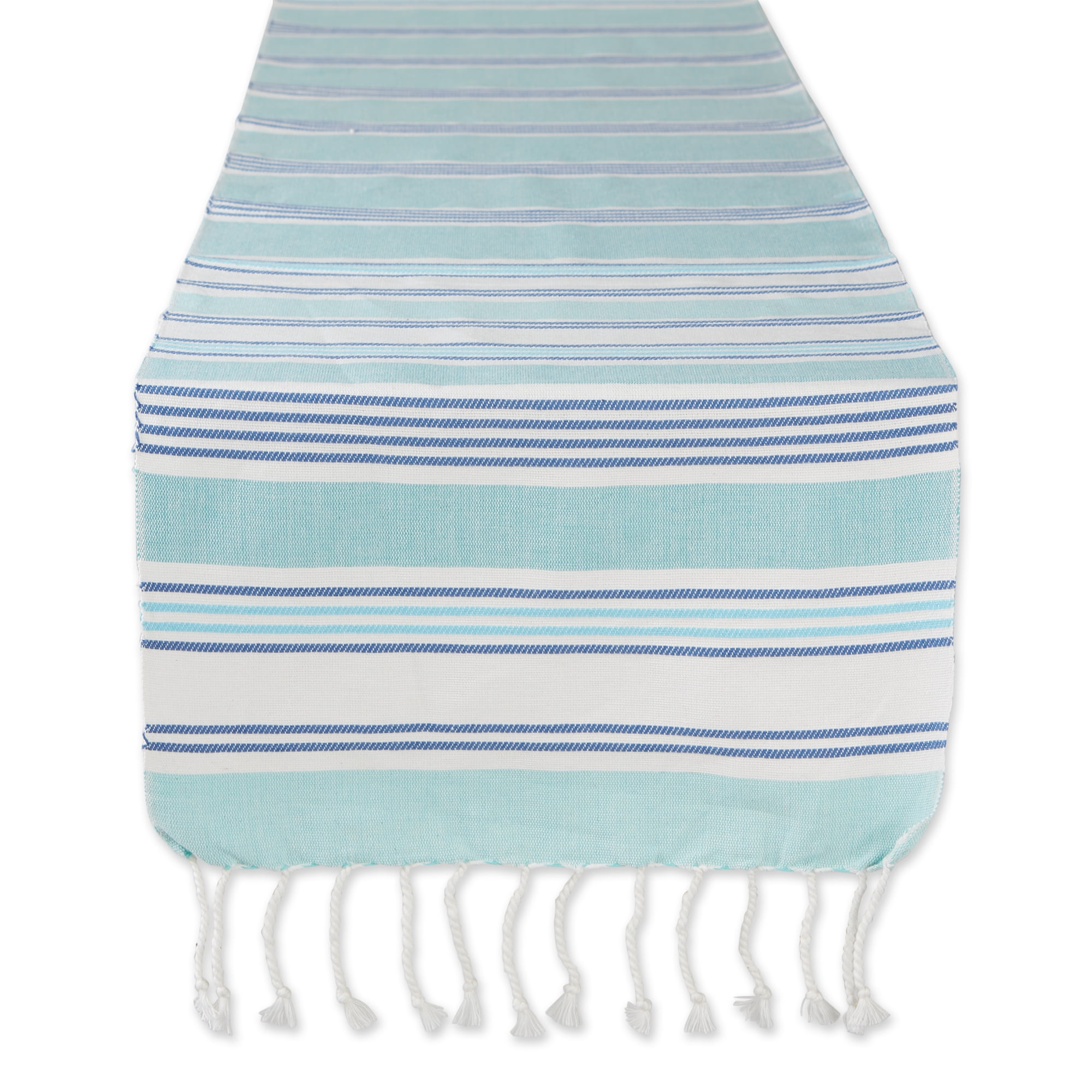 Tidal Stripe Cotton Table Runner 14x72