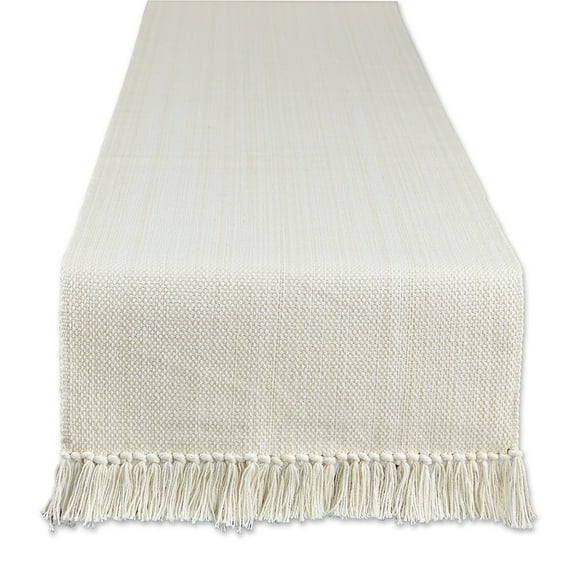 DII Variegated Taupe Fringe Table Runner