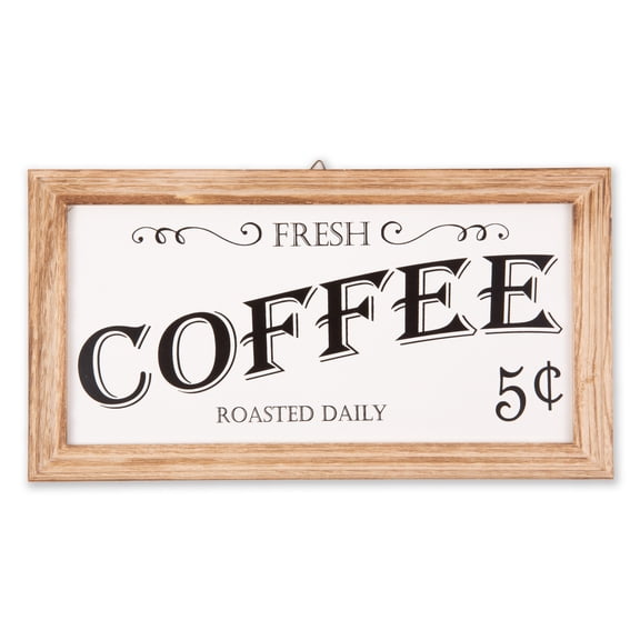 DII Vintage Farmhouse Sign, Coffee, One Size