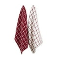 thumbnail image 1 of DII Washed Waffle Collection Windowpane Dish Towel, 2 Count, 1 of 3
