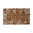 thumbnail image 1 of Contemporary Home Living 30" Durable and Non-Slip Doormat with "Welcome Seashells" Design, 1 of 5
