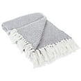 thumbnail image 1 of DII Woven Decorative Throw, 50"x60", 100% Cotton, Gray, 1 of 4