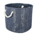 thumbnail image 1 of Contemporary Home Living 17" Blue and Silver Storage and Laundry Bin, 1 of 5