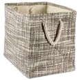 thumbnail image 1 of DII Rectangle Modern Style Paper Tweed Medium Storage Bin in Gray, 1 of 3