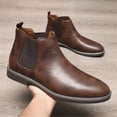 thumbnail image 1 of DIKIRAUO Men's Suede Leather Chelsea Ankle Boots, 1 of 34