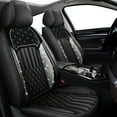 thumbnail image 1 of DIKSOAKR Bling Seat Covers for Ford Escape 2001-2024 2025,Sparkly Crystal Waterproof Leather Diamond Seat Cover Compatible Airbag Comfort Automotive Interior Black,Full Set(2 Row 5 Seats), 1 of 9